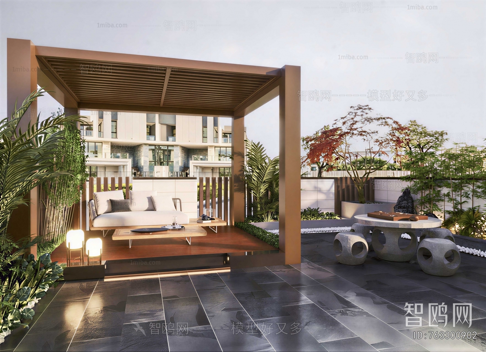 Modern Courtyard/landscape