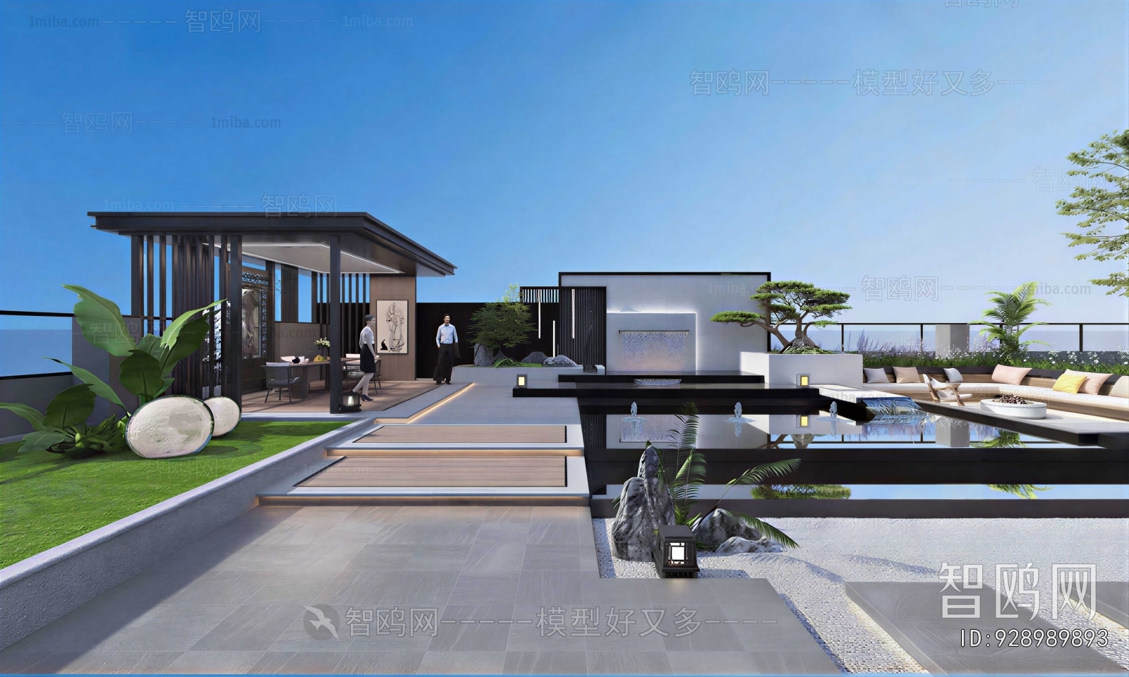New Chinese Style Courtyard/landscape