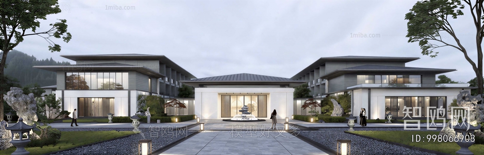 New Chinese Style Courtyard/landscape