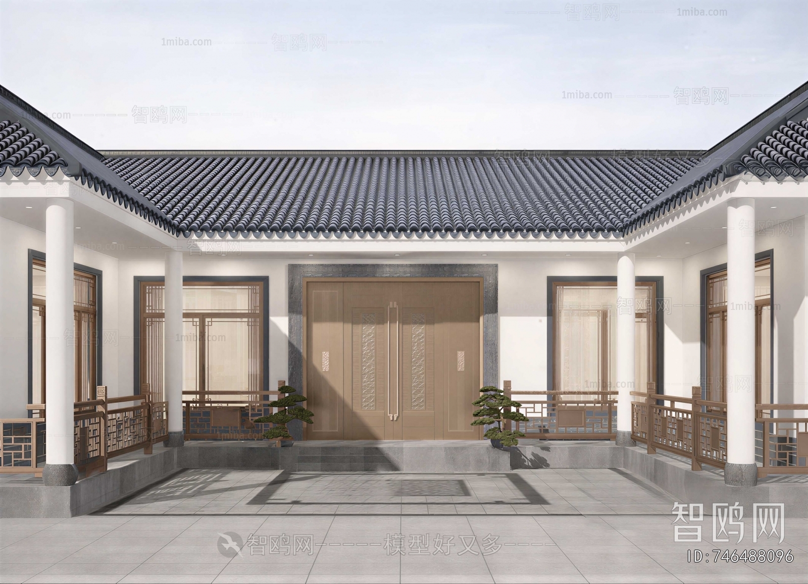New Chinese Style Courtyard/landscape