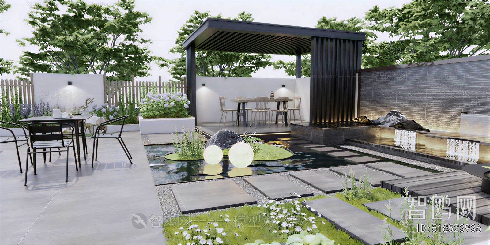 Modern Courtyard/landscape