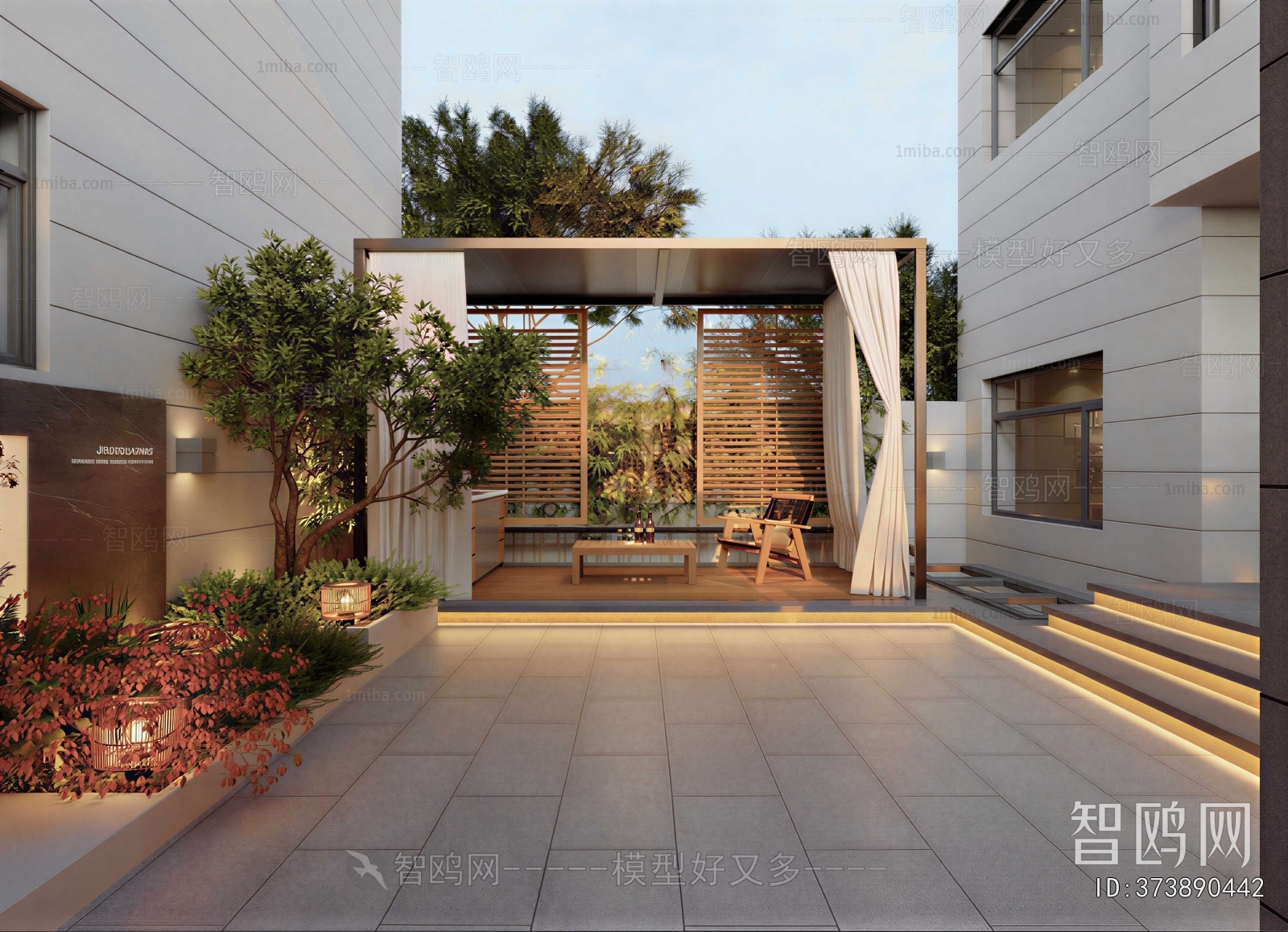Modern Courtyard/landscape