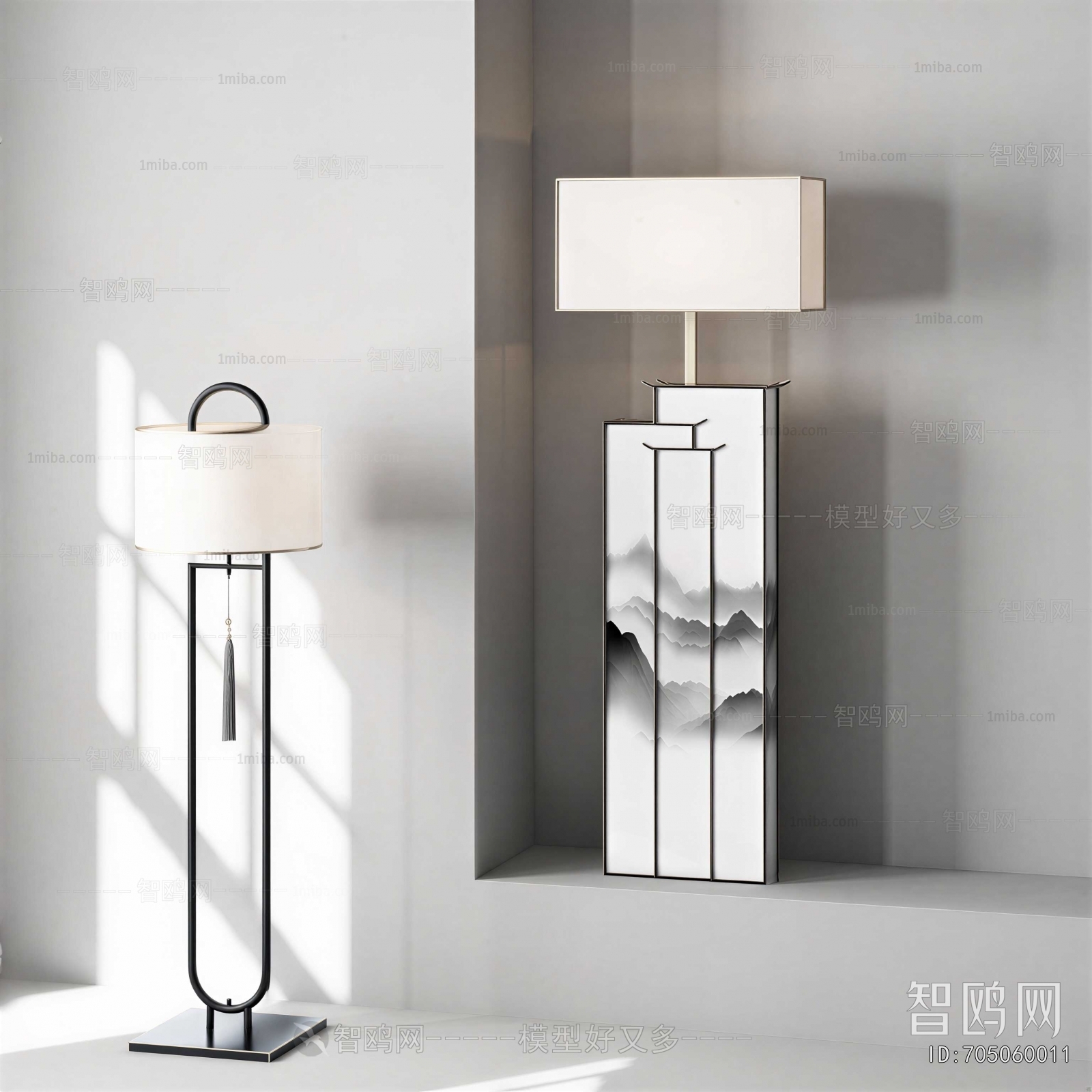 New Chinese Style Floor Lamp