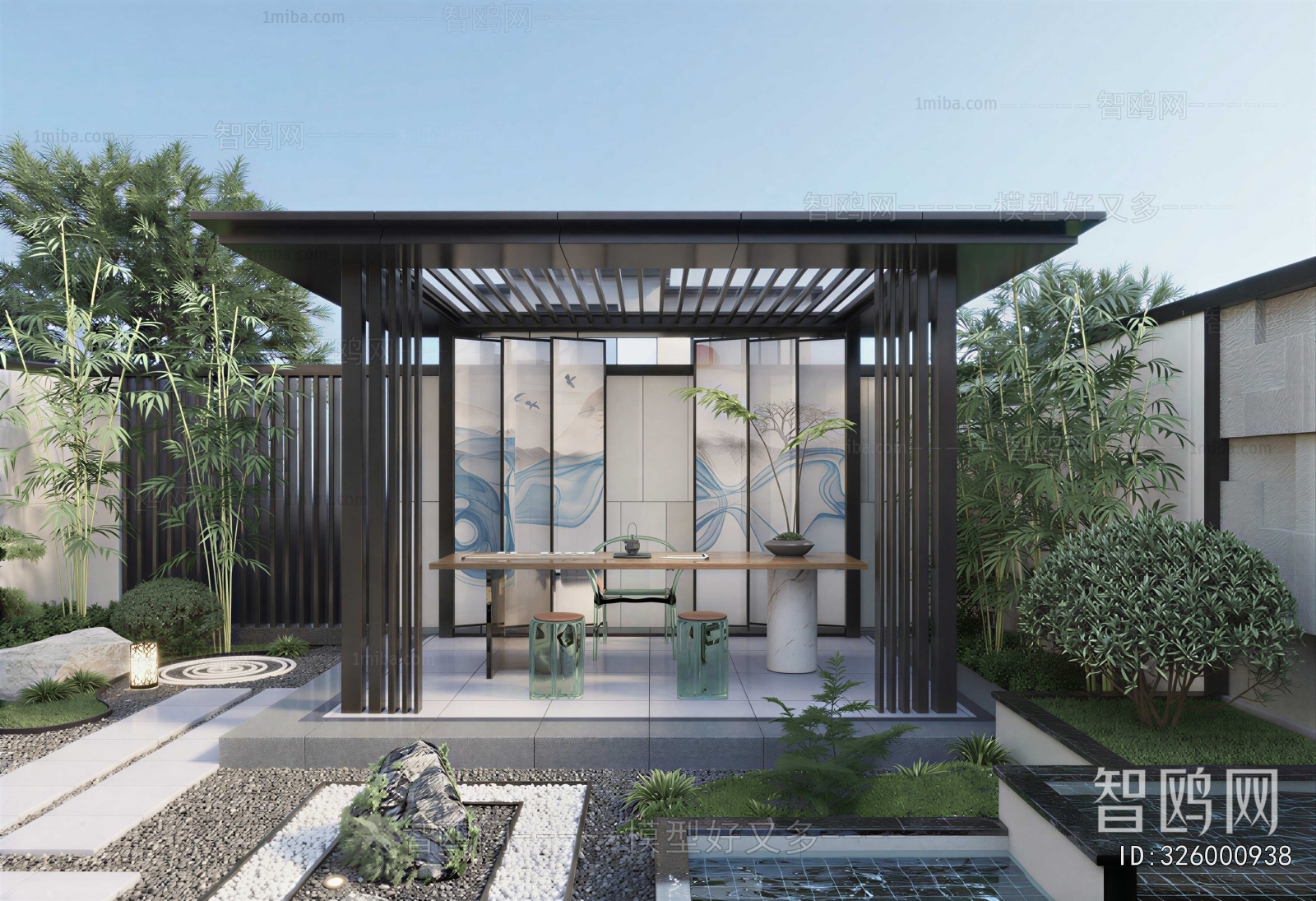 New Chinese Style Courtyard/landscape
