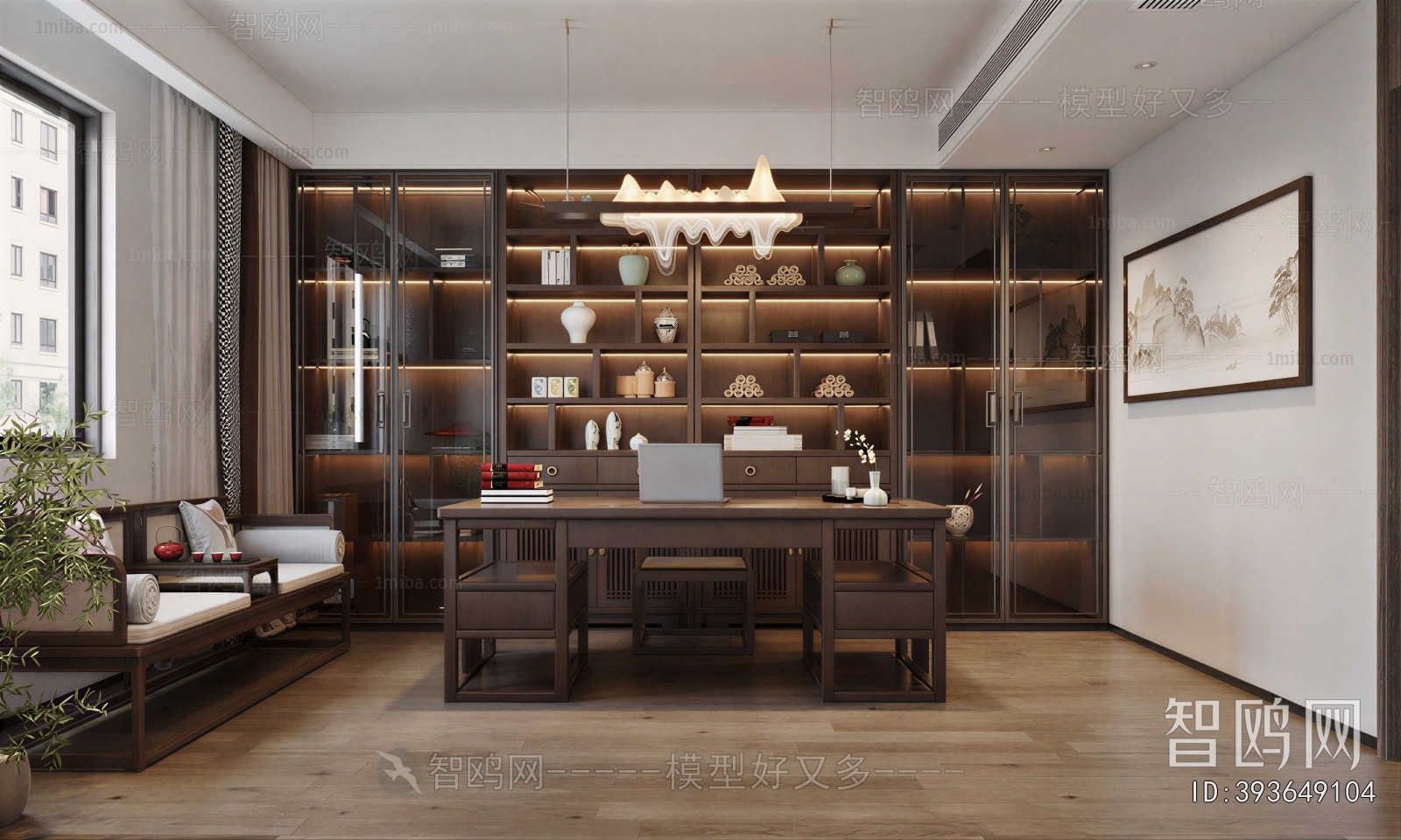 New Chinese Style Study Space