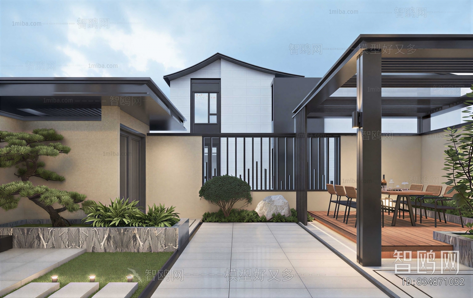 Modern Courtyard/landscape