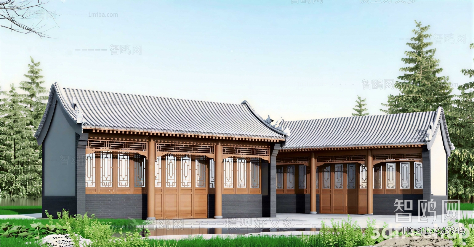 Chinese Style Ancient Architectural Buildings