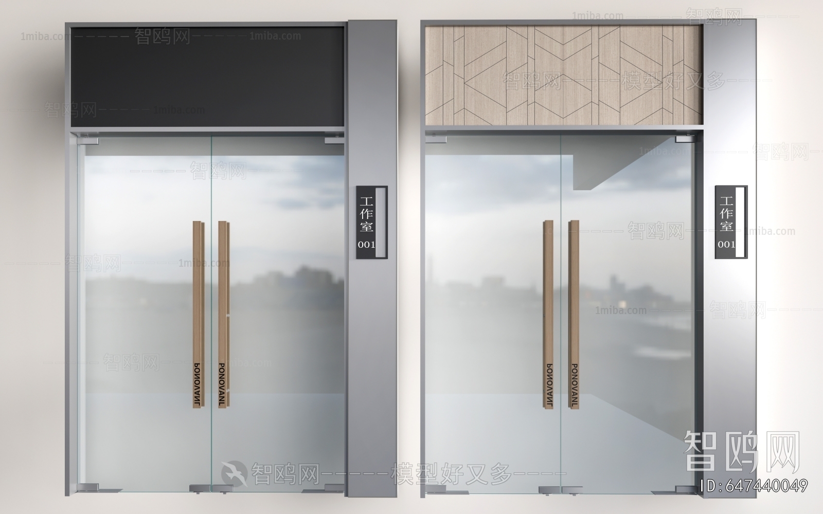 Modern Double Door