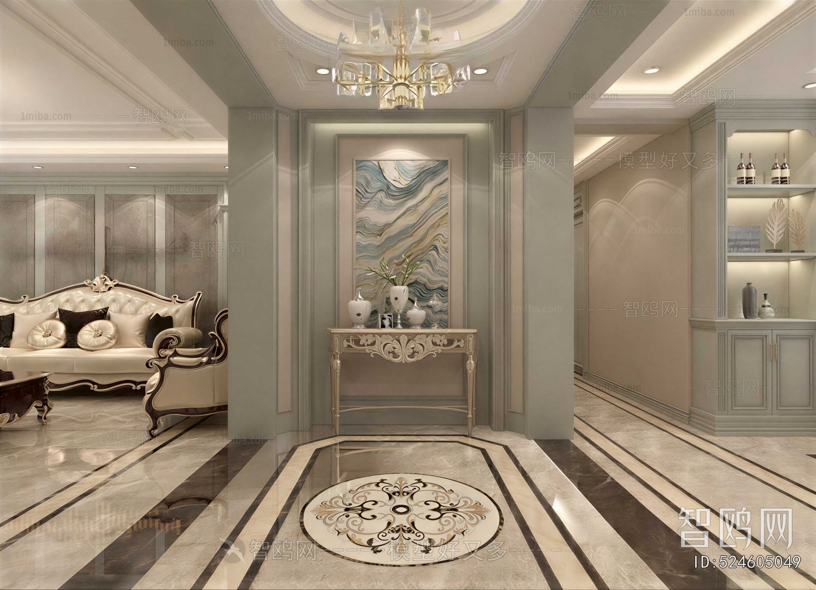 European Style Hallway