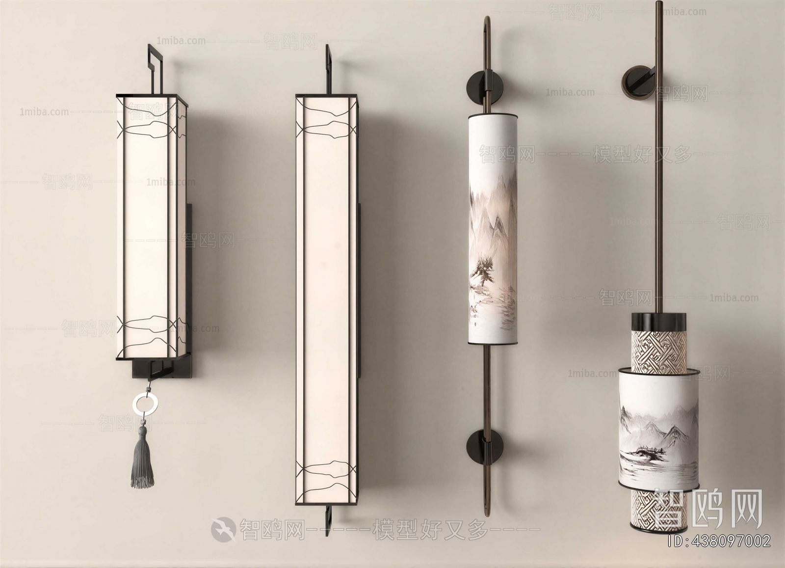 New Chinese Style Wall Lamp