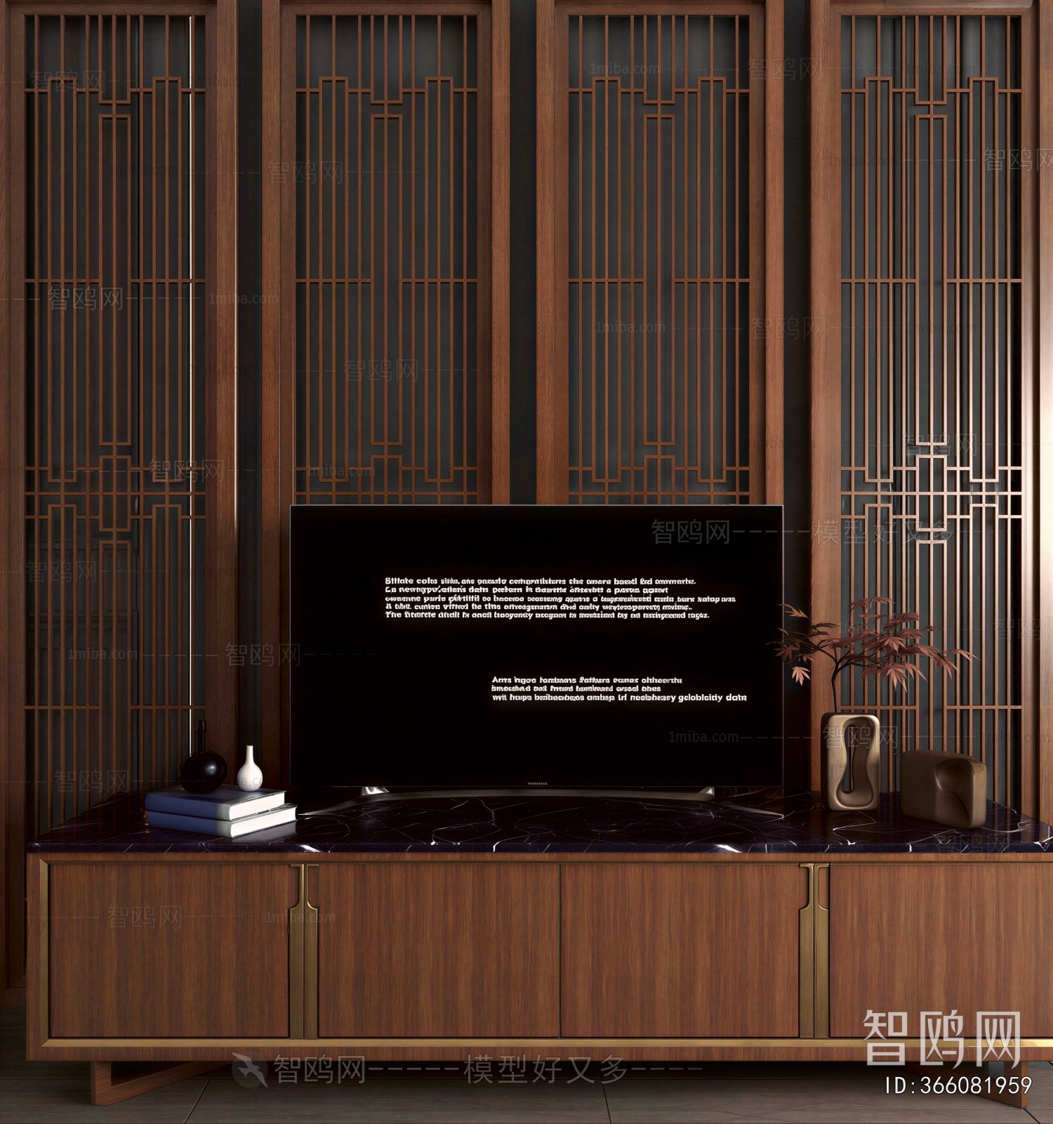 New Chinese Style TV Cabinet