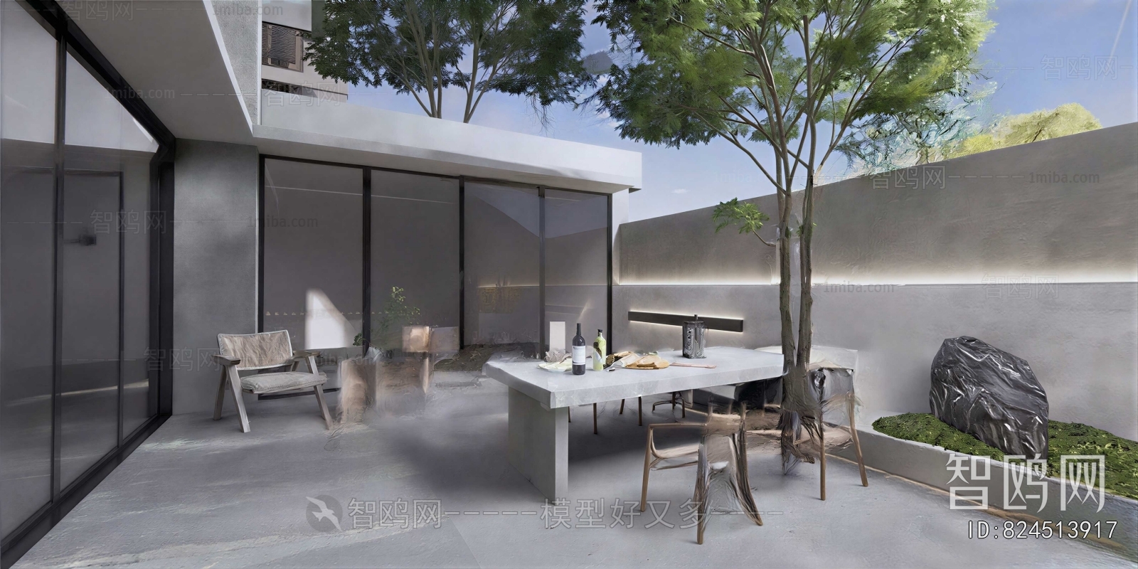 Modern Courtyard/landscape