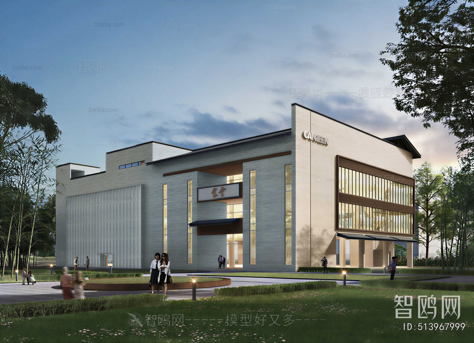 Modern School Building