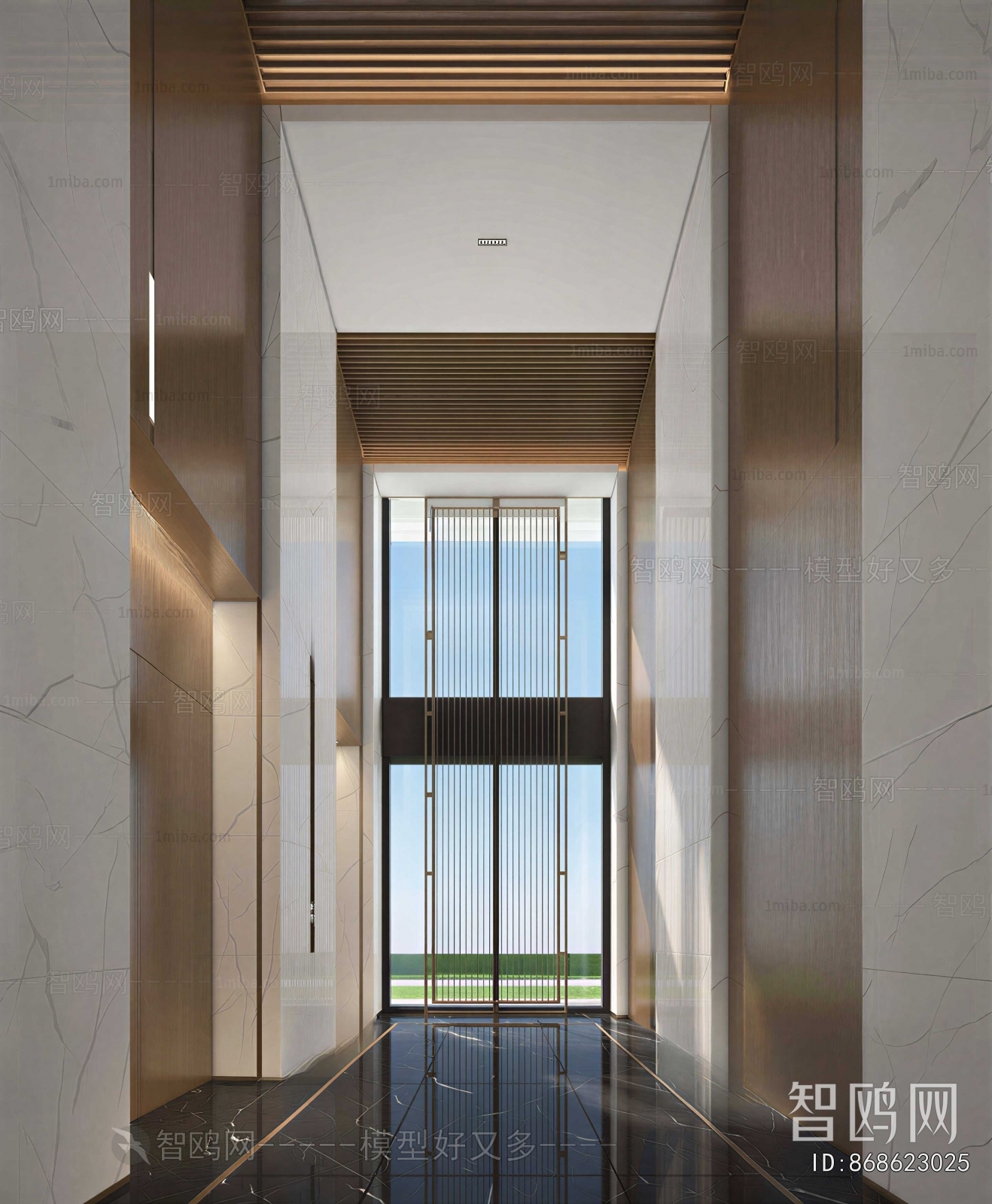 Modern Office Elevator Hall