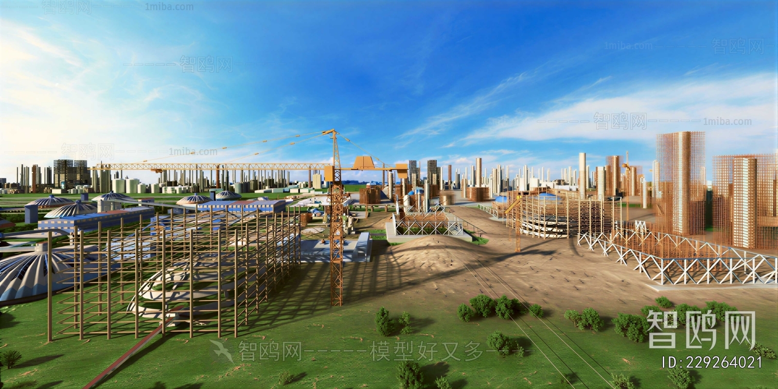Modern Architectural Bird's-eye View Planning