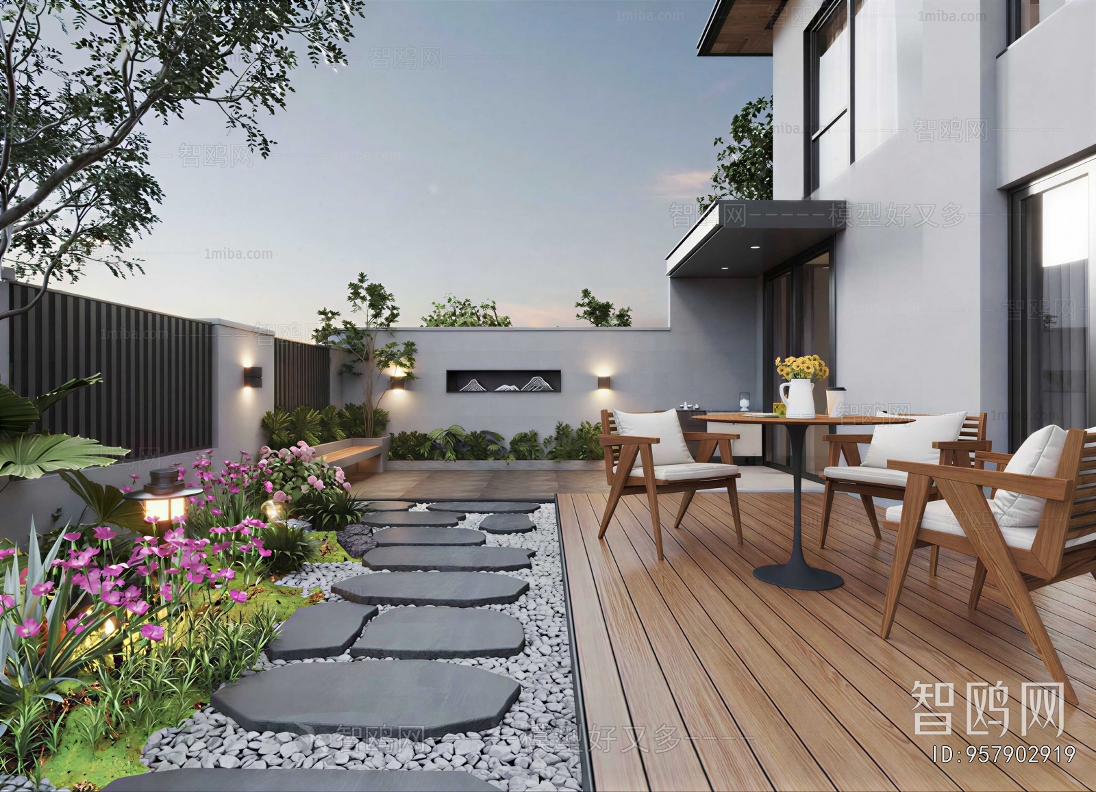 Modern Courtyard/landscape