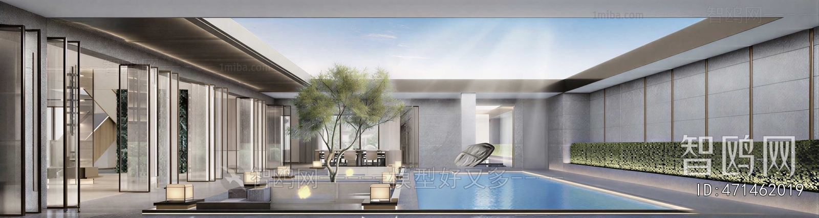 Modern Courtyard/landscape