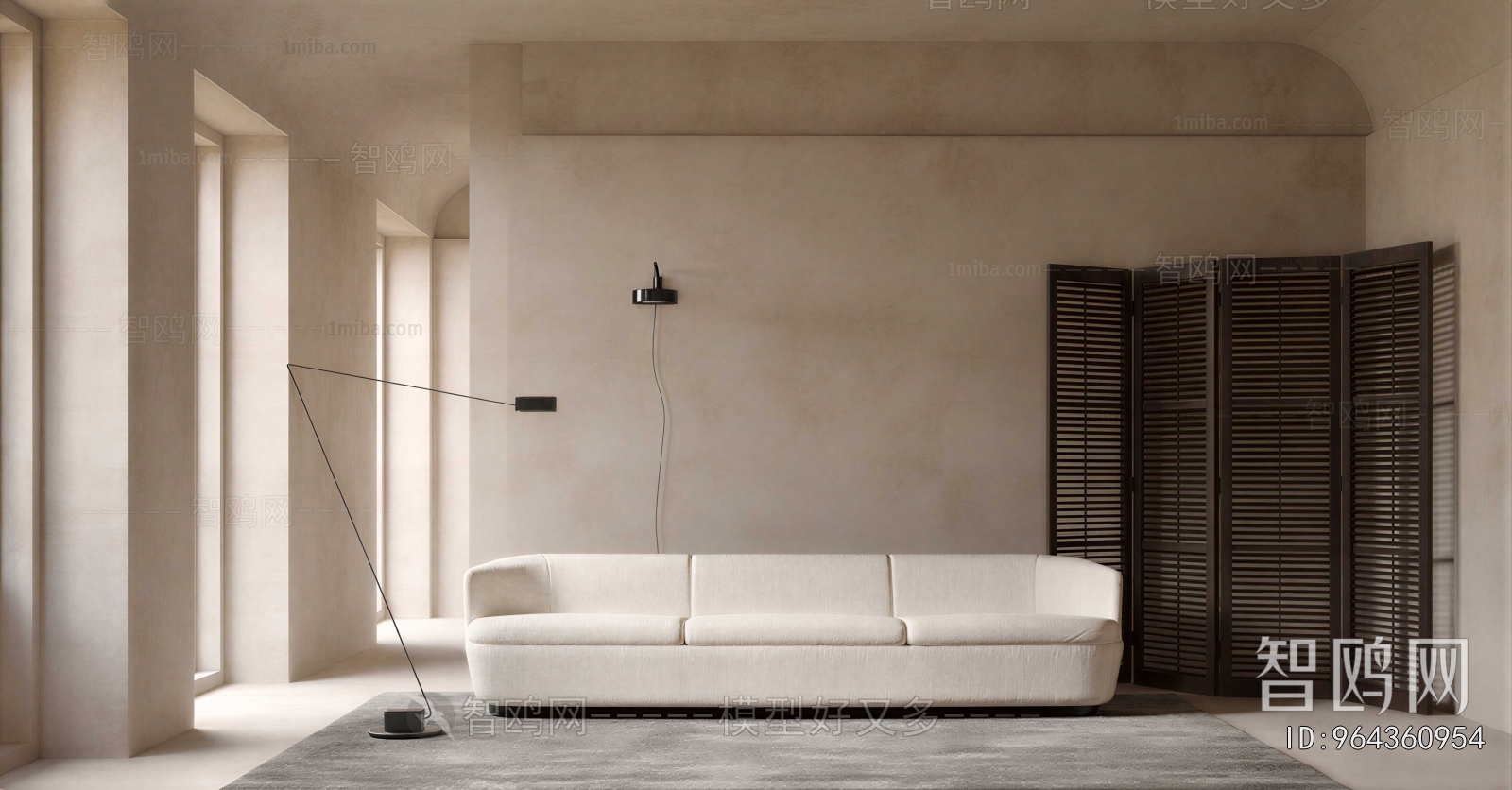 Modern Three-seat Sofa