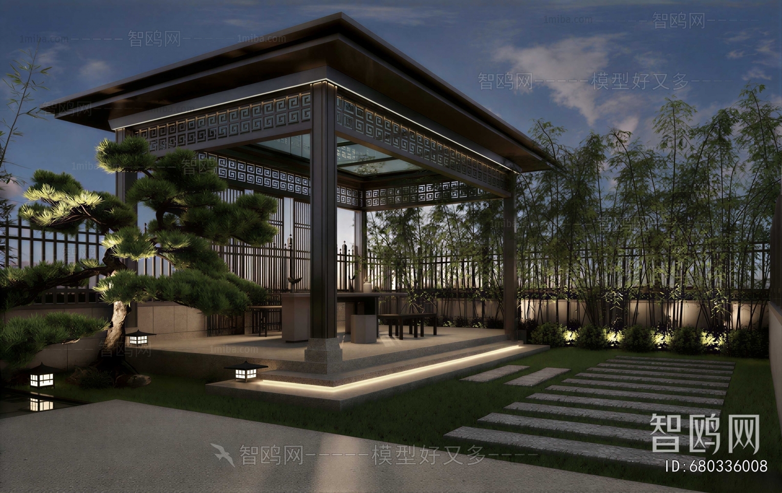 New Chinese Style Courtyard/landscape