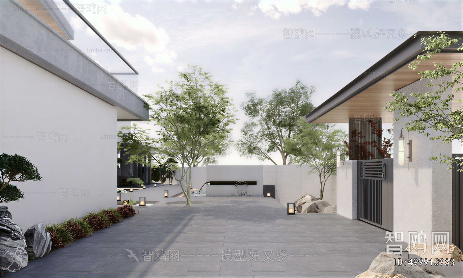 Modern Courtyard/landscape