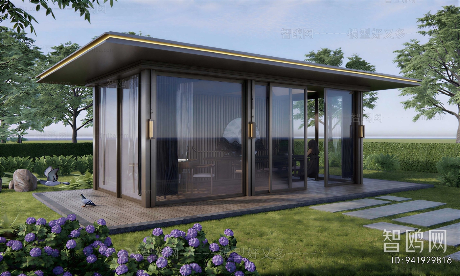 New Chinese Style Courtyard/landscape