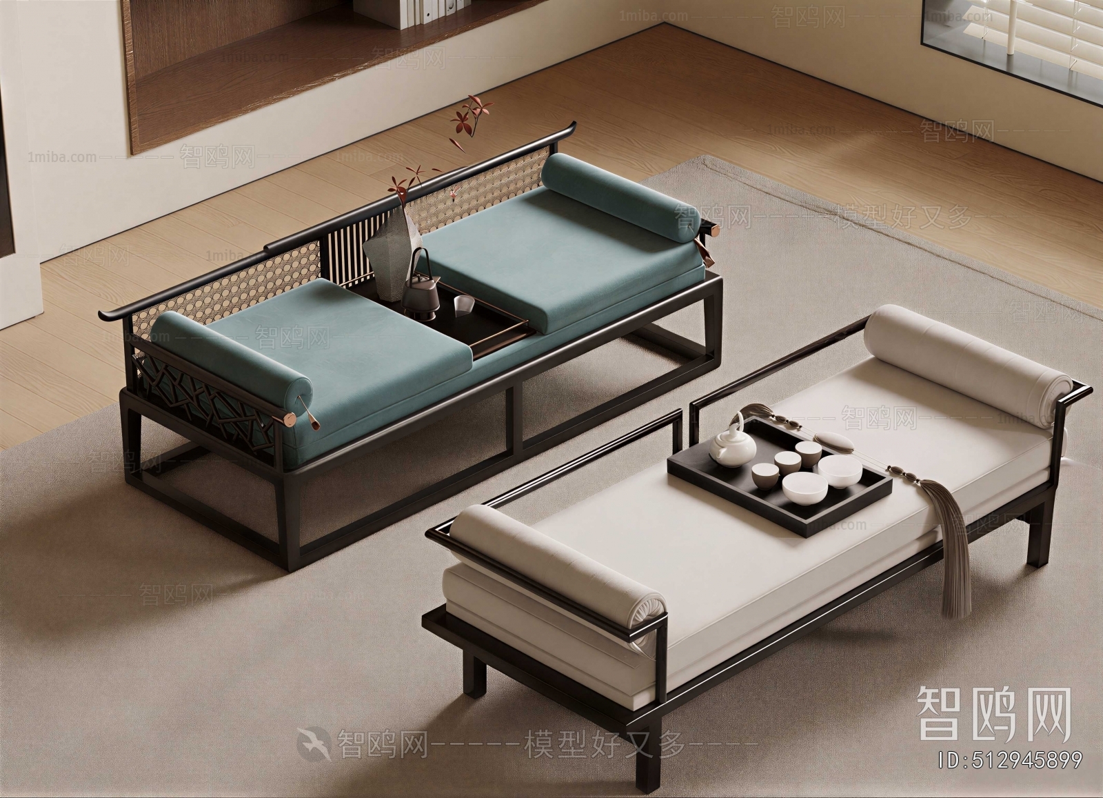 New Chinese Style Arhat Bed