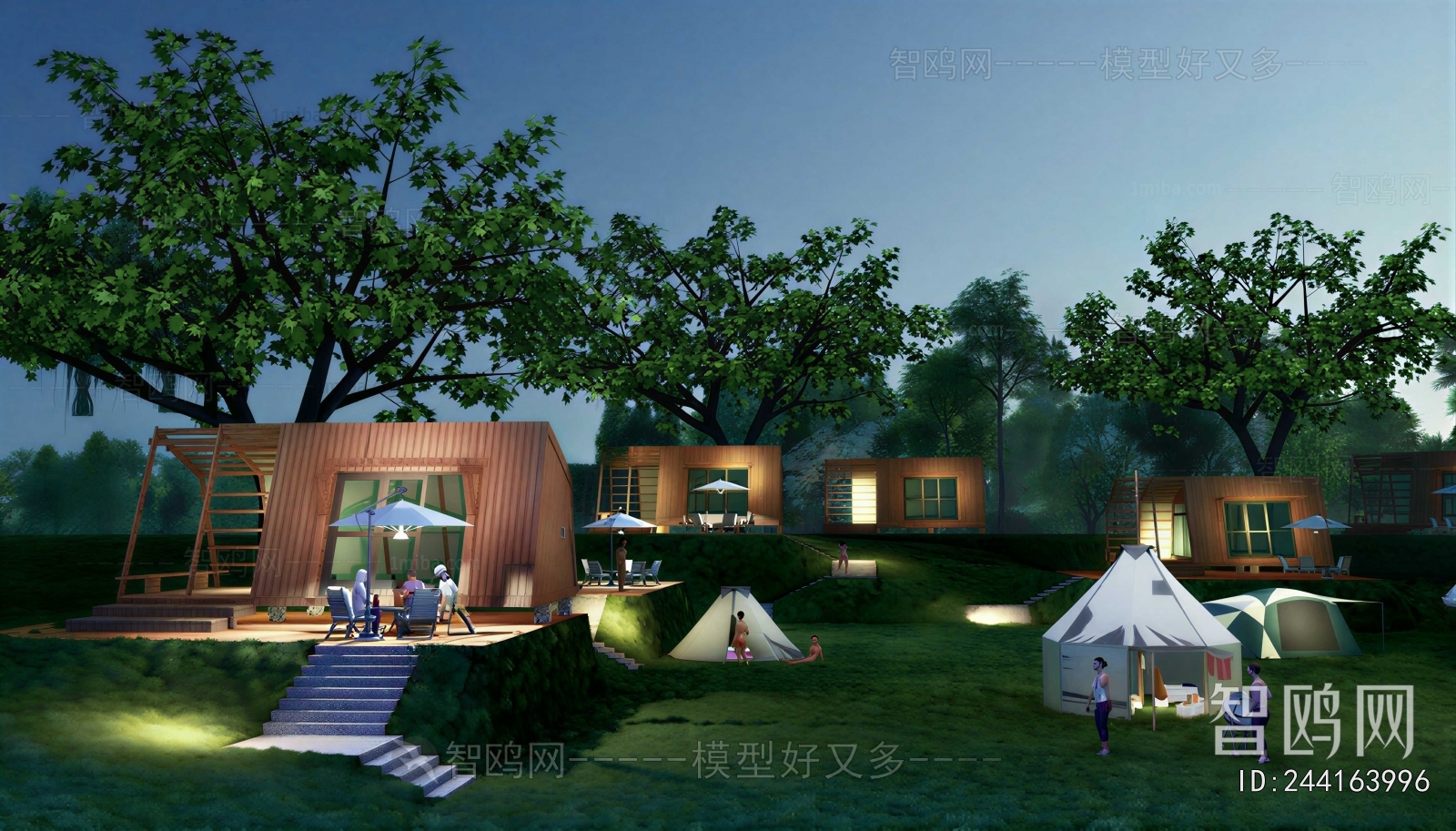 Modern Park Landscape