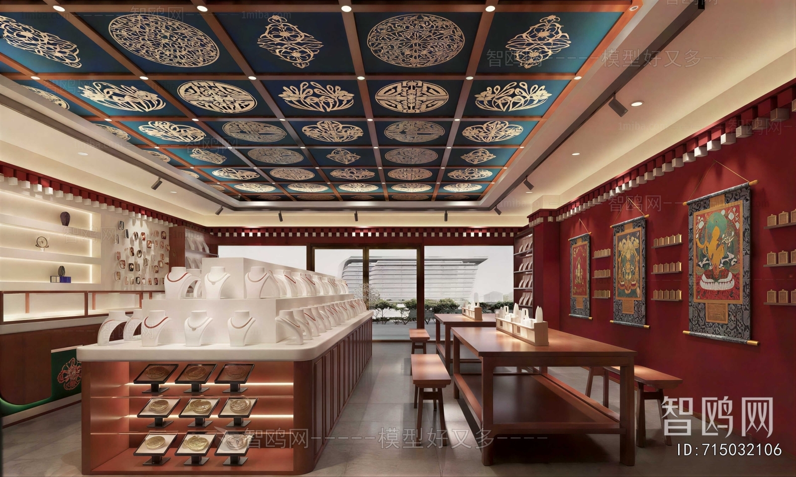 New Chinese Style Jewelry Store