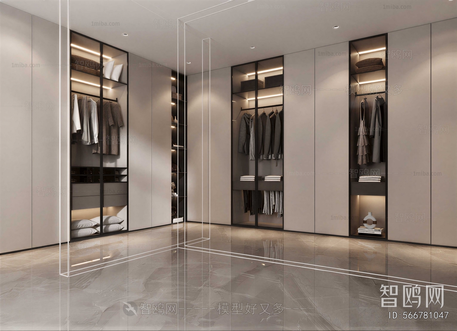 Modern Clothes Storage Area