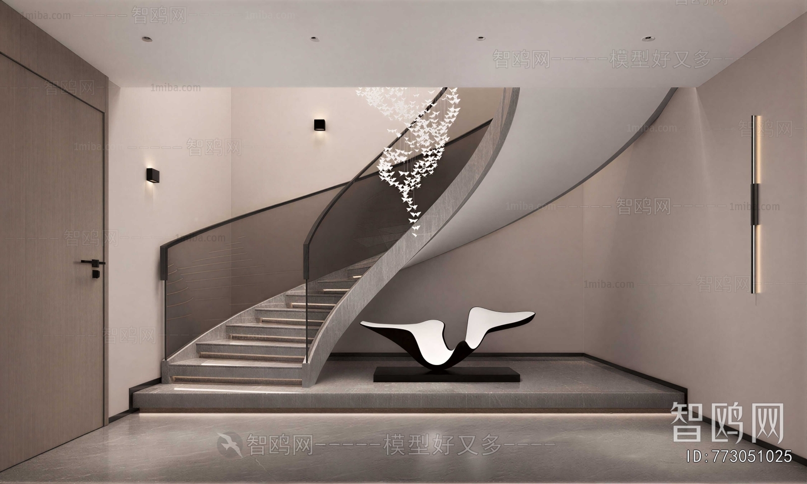 Modern Rotating Staircase