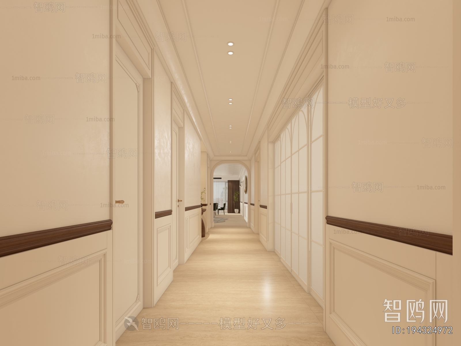 French Style Hallway