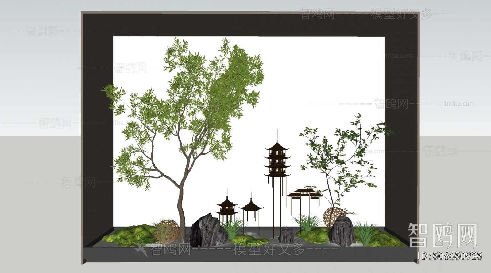 New Chinese Style Plant Landscaping