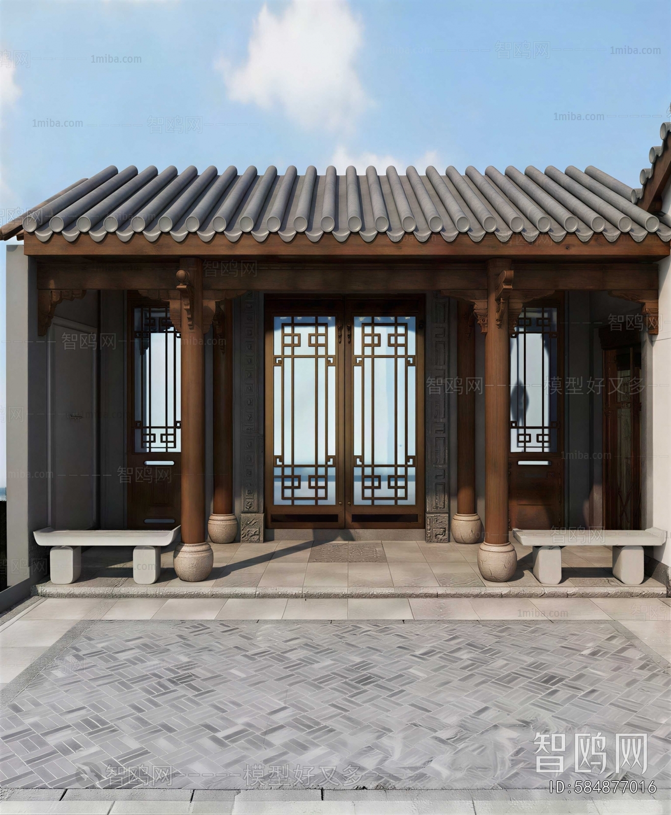 New Chinese Style Facade Element