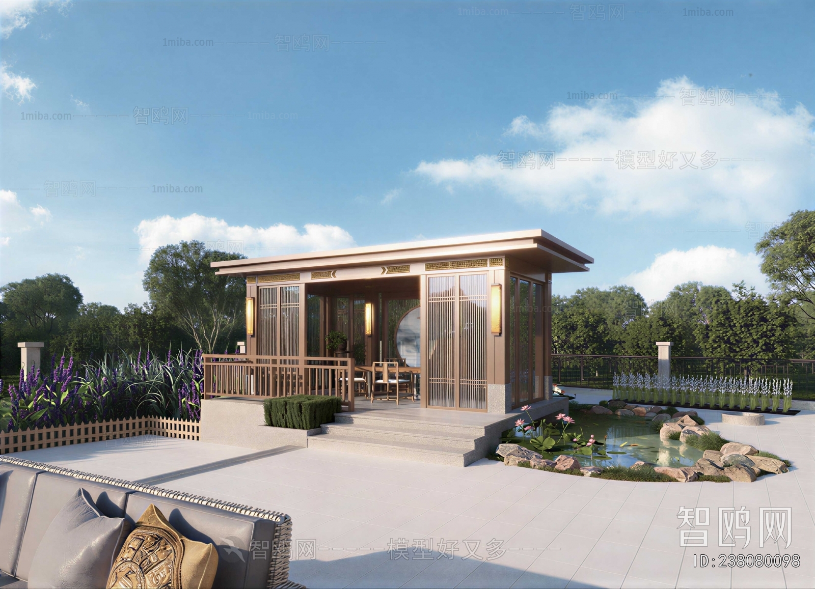 New Chinese Style Courtyard/landscape