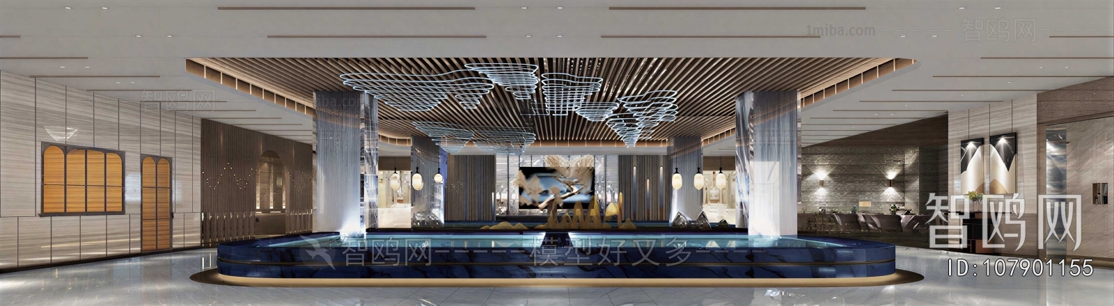 New Chinese Style Lobby Hall