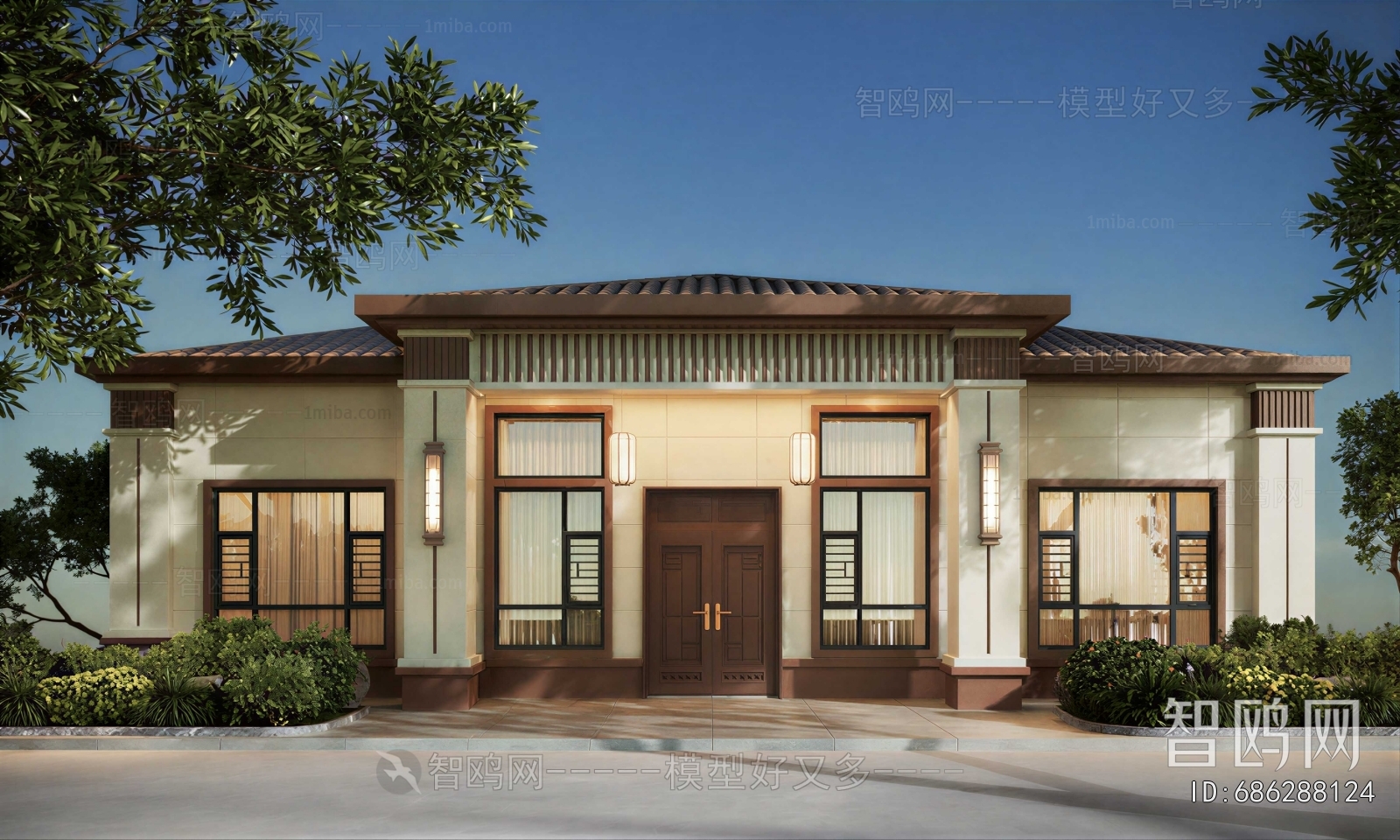 New Chinese Style Detached Villa