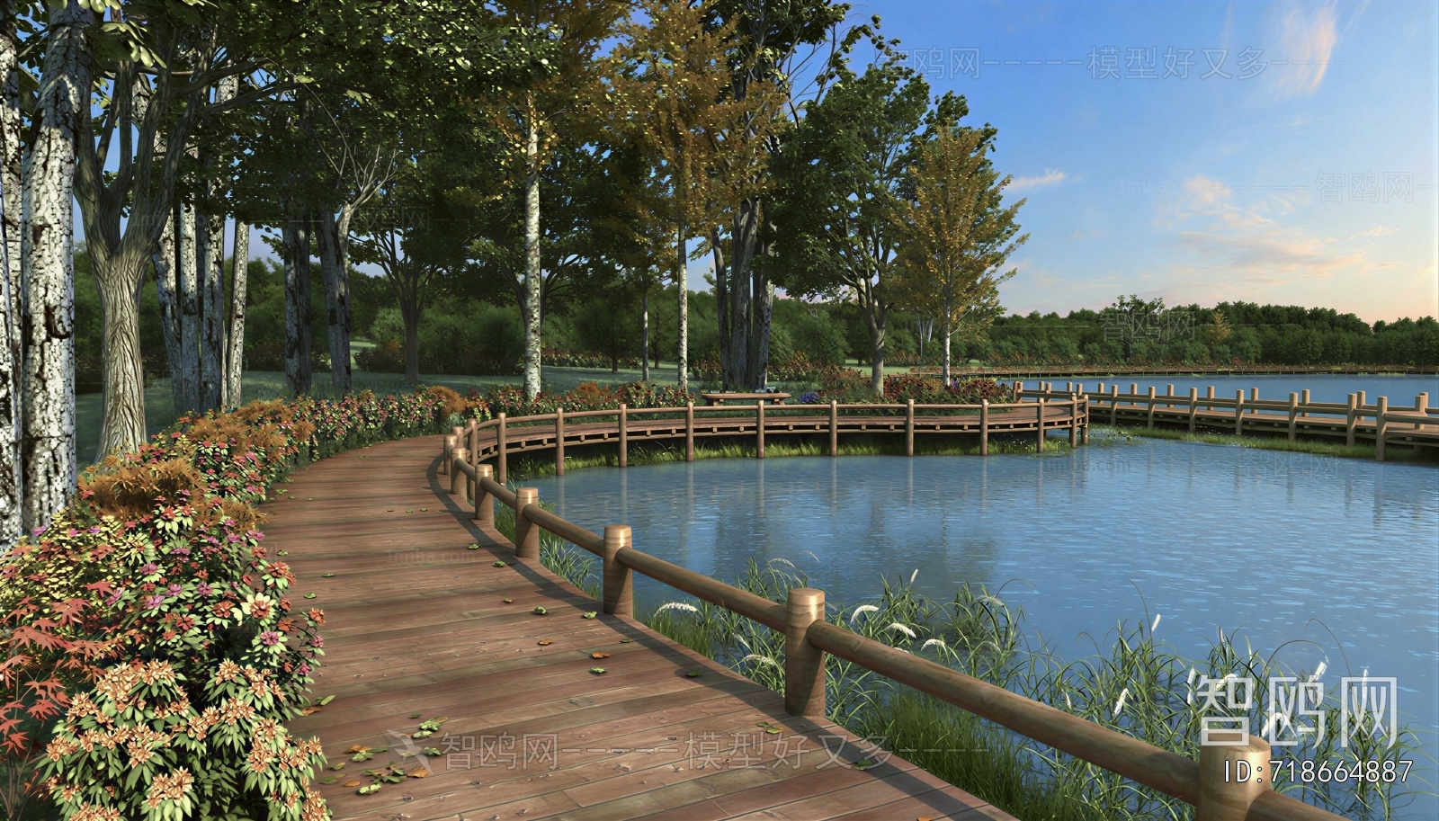 Modern Park Landscape
