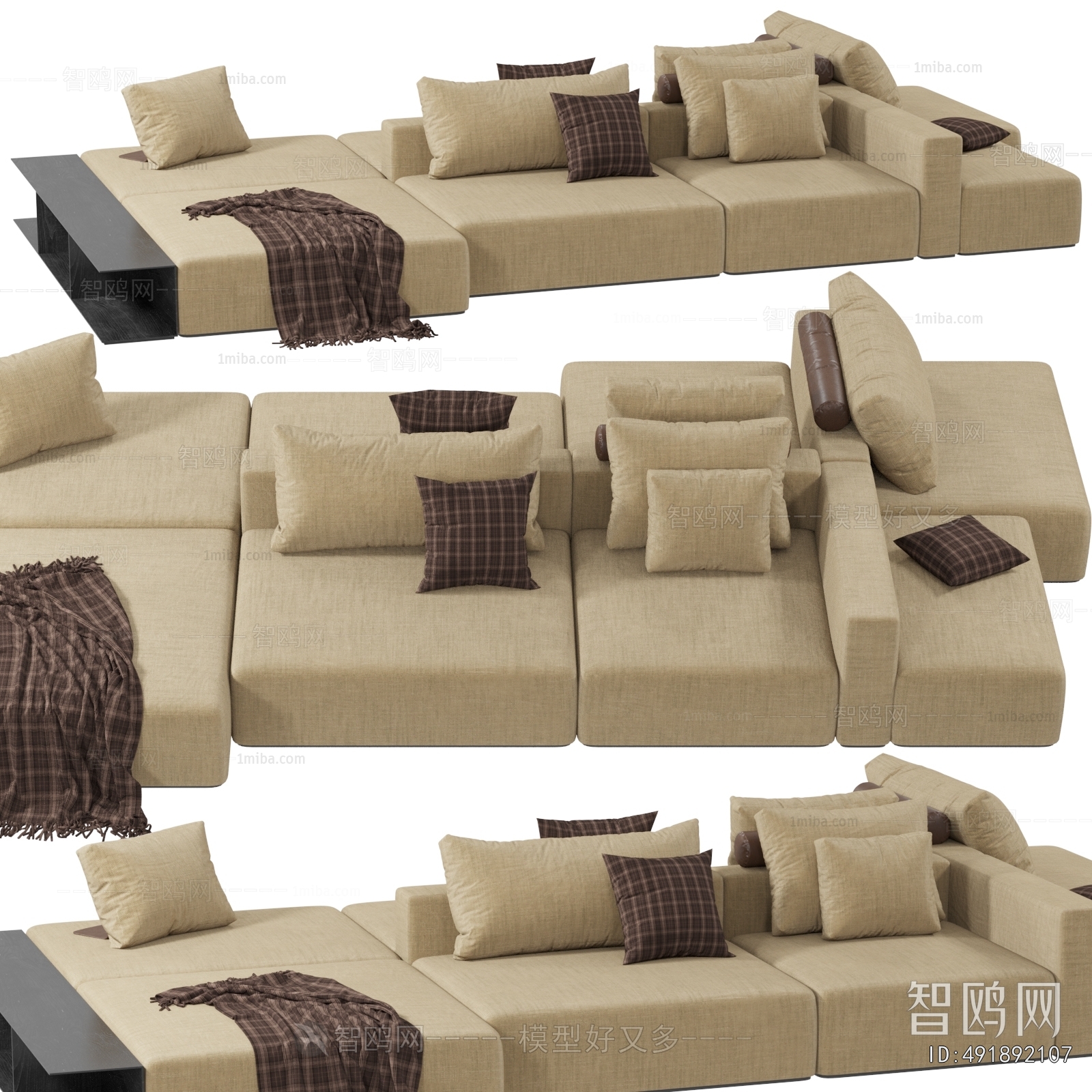 Modern Multi Person Sofa