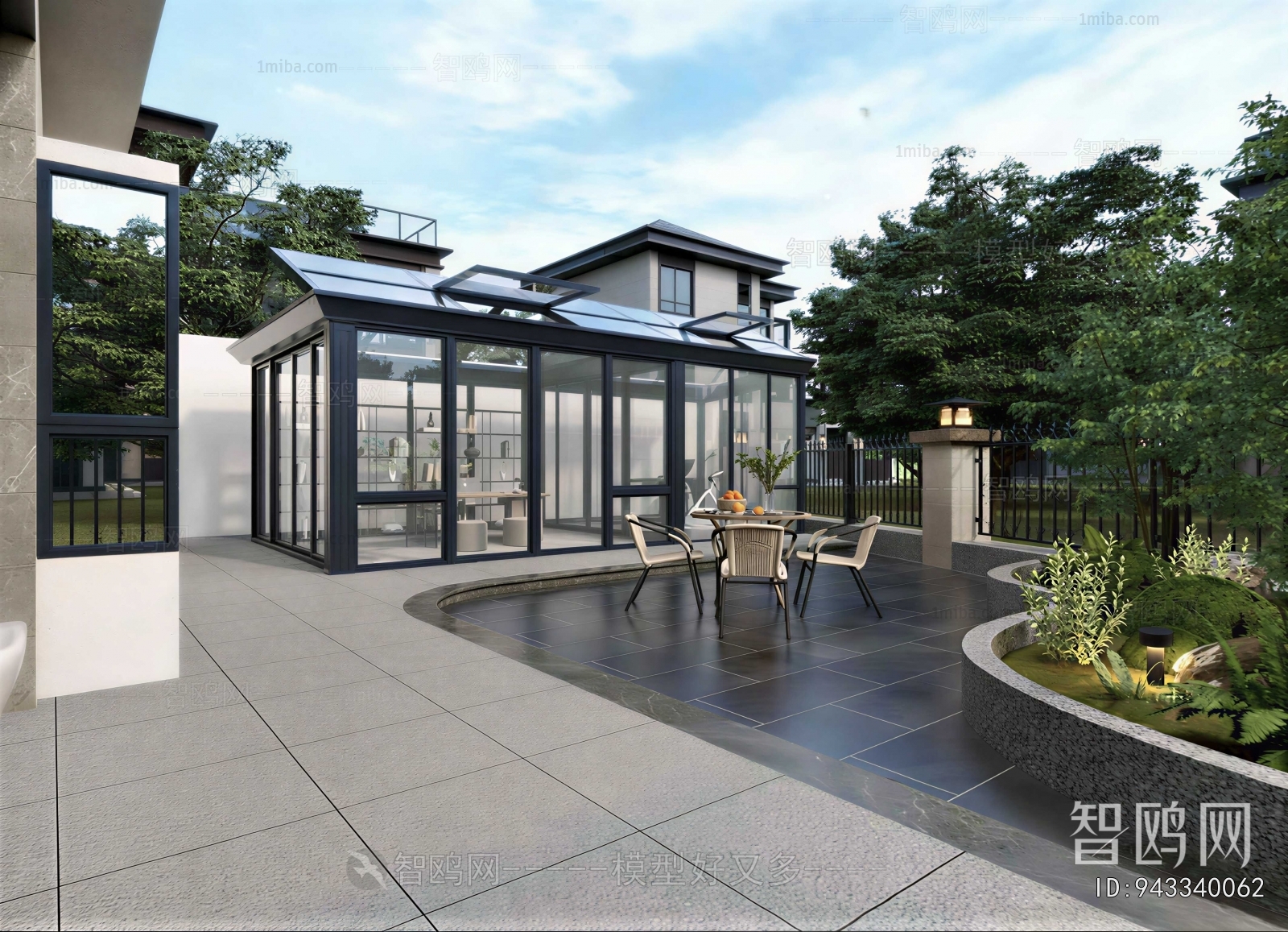 Modern Courtyard/landscape