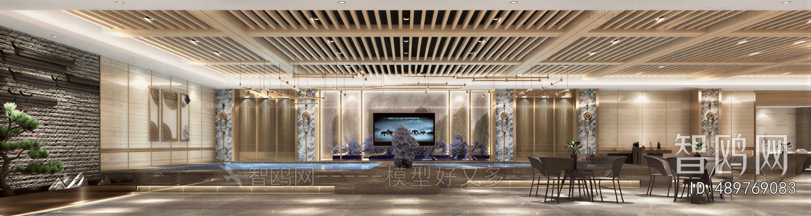 New Chinese Style Lobby Hall