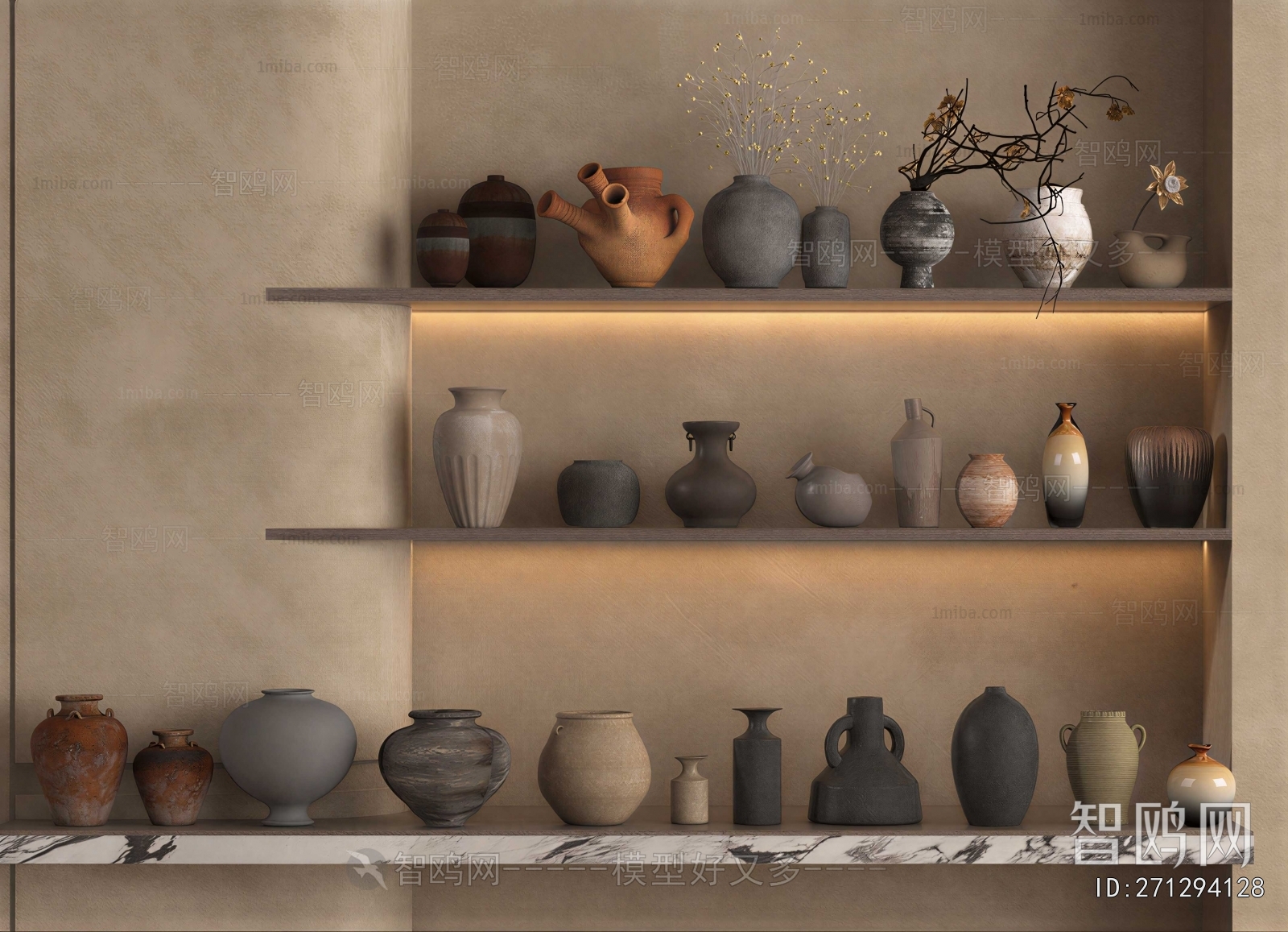 Wabi-sabi Style Clay Pot