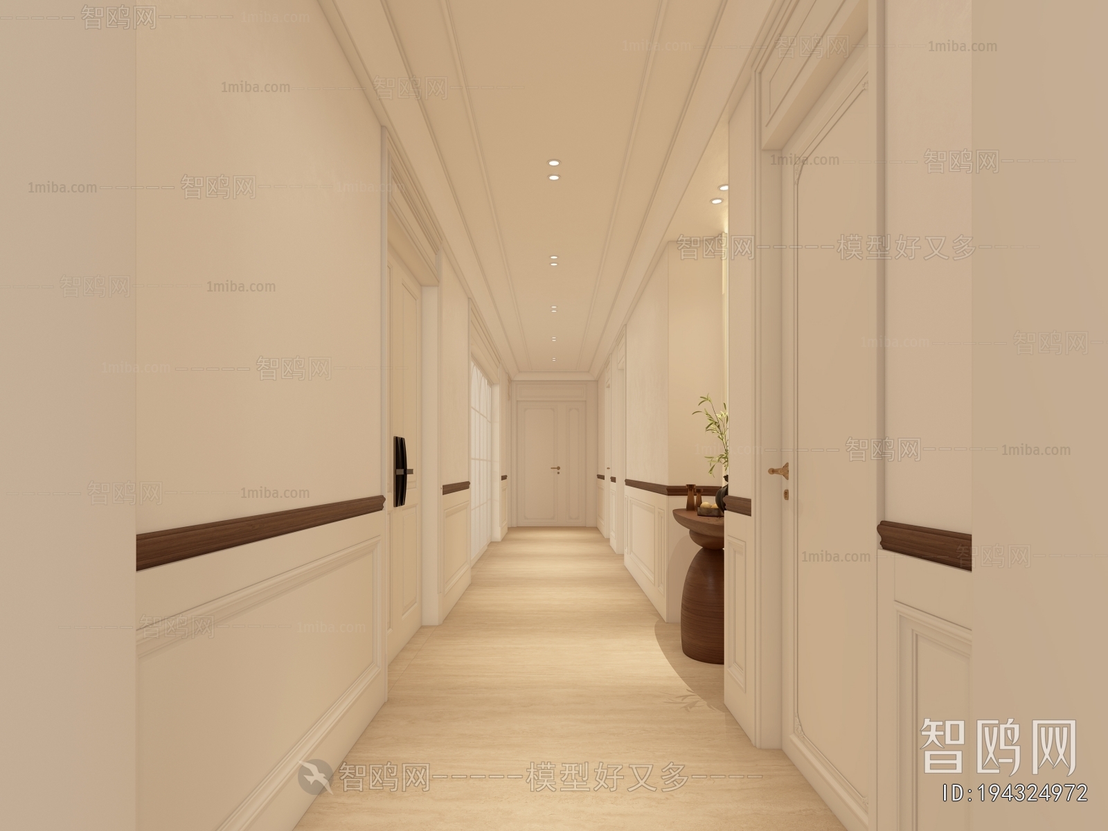 French Style Hallway