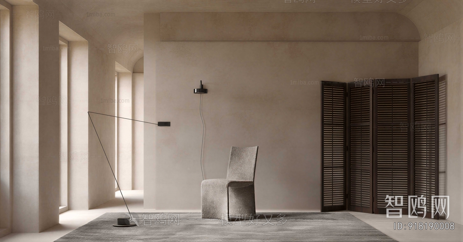 Wabi-sabi Style Lounge Chair
