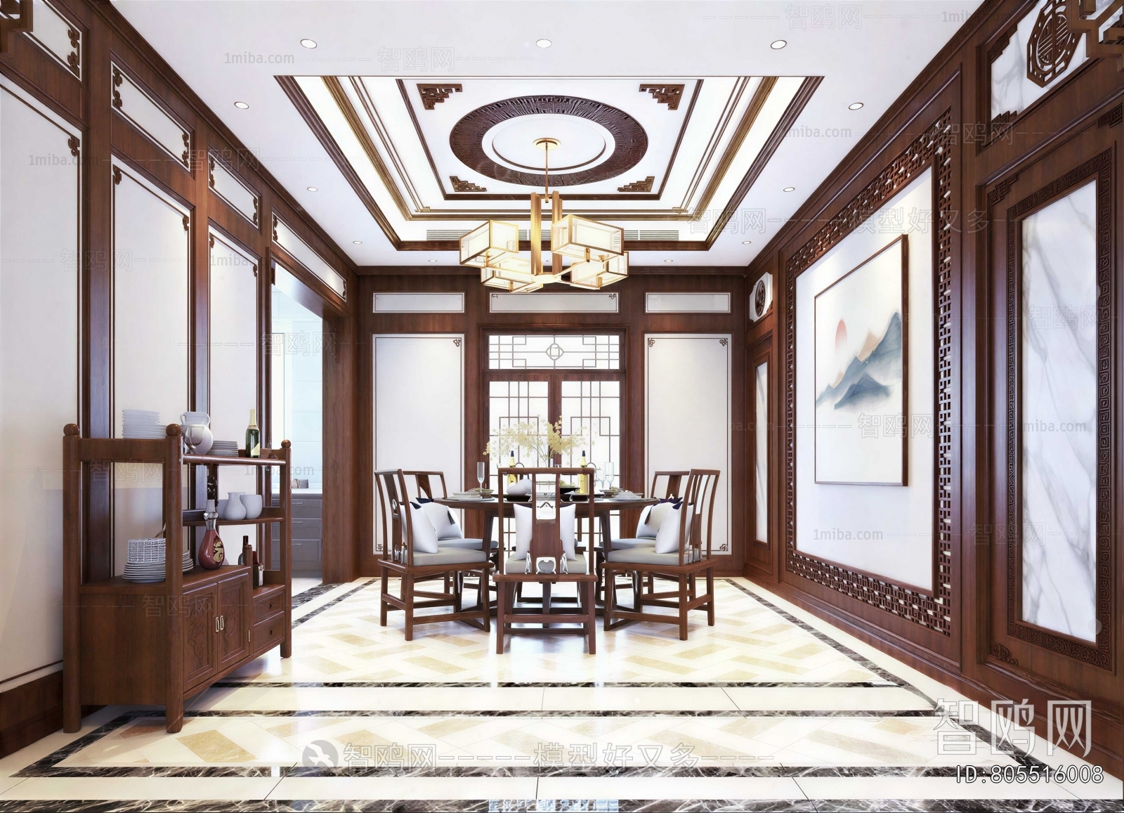 New Chinese Style Dining Room