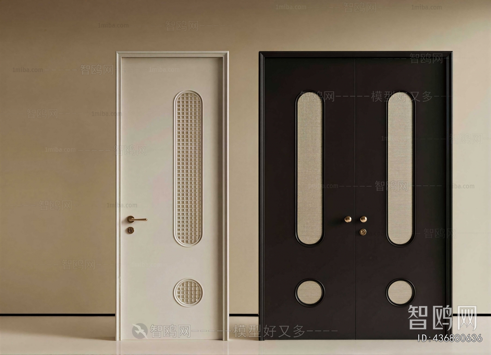 French Style Single Door