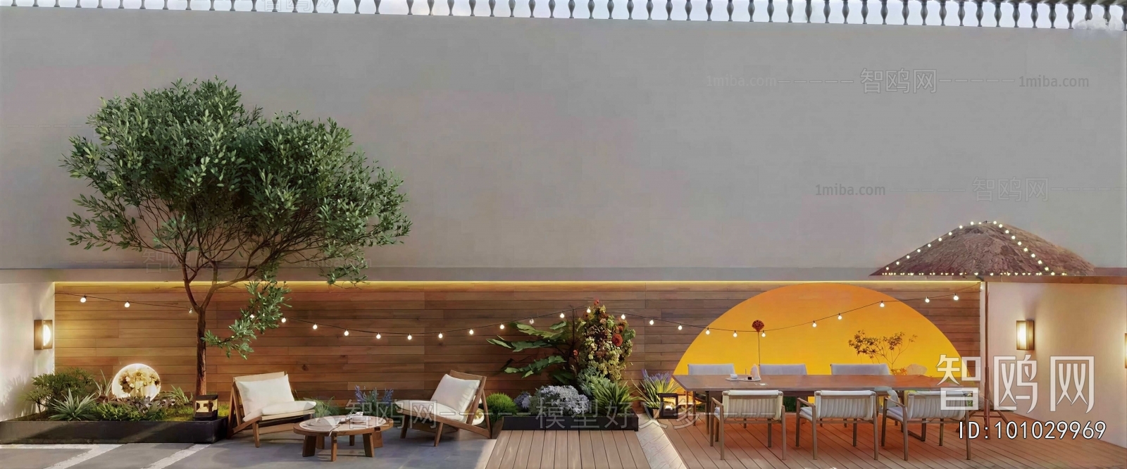 Modern Courtyard/landscape