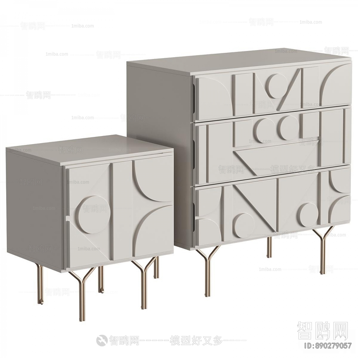 Modern Bedside Cupboard