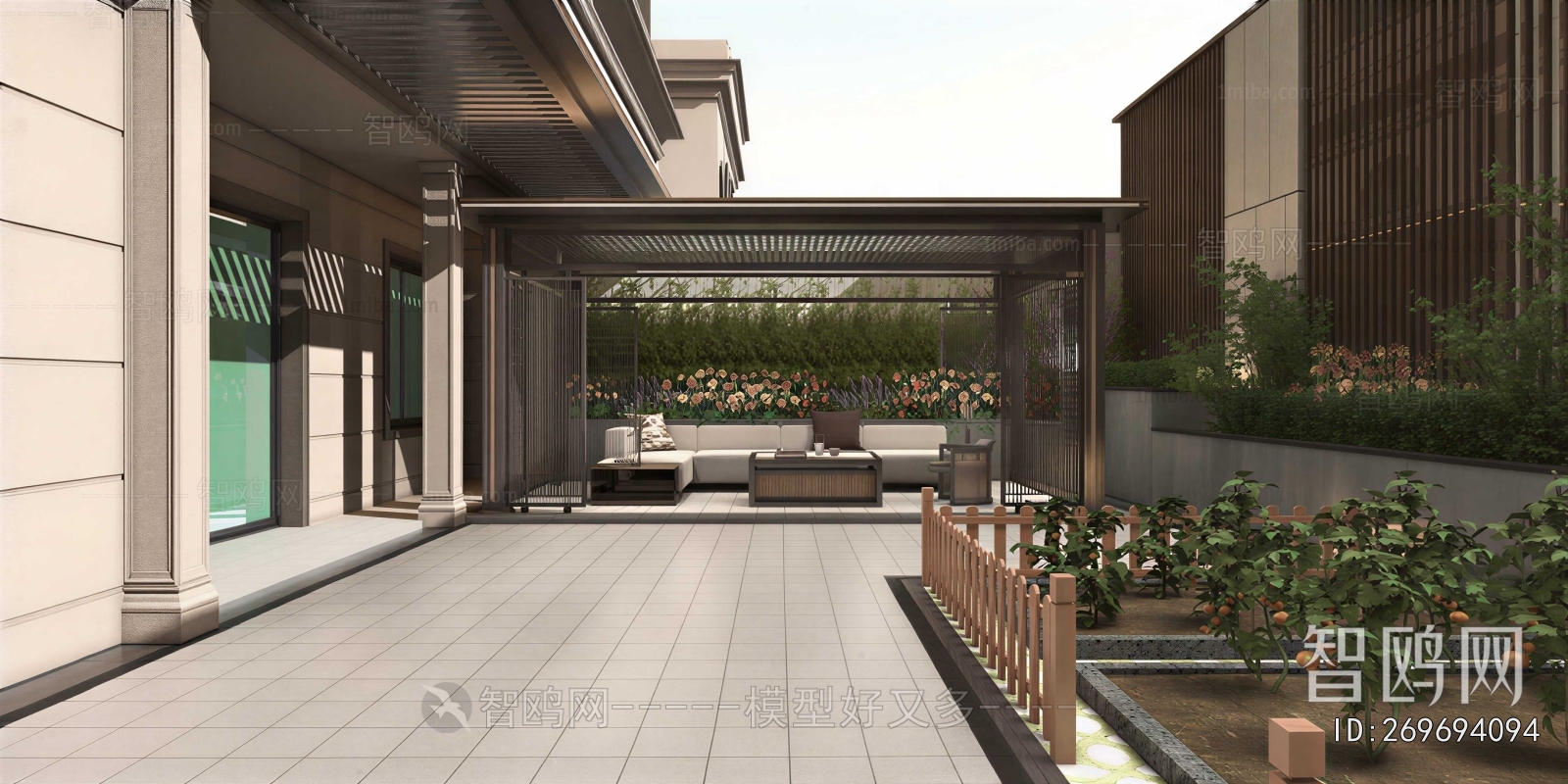 Modern Courtyard/landscape