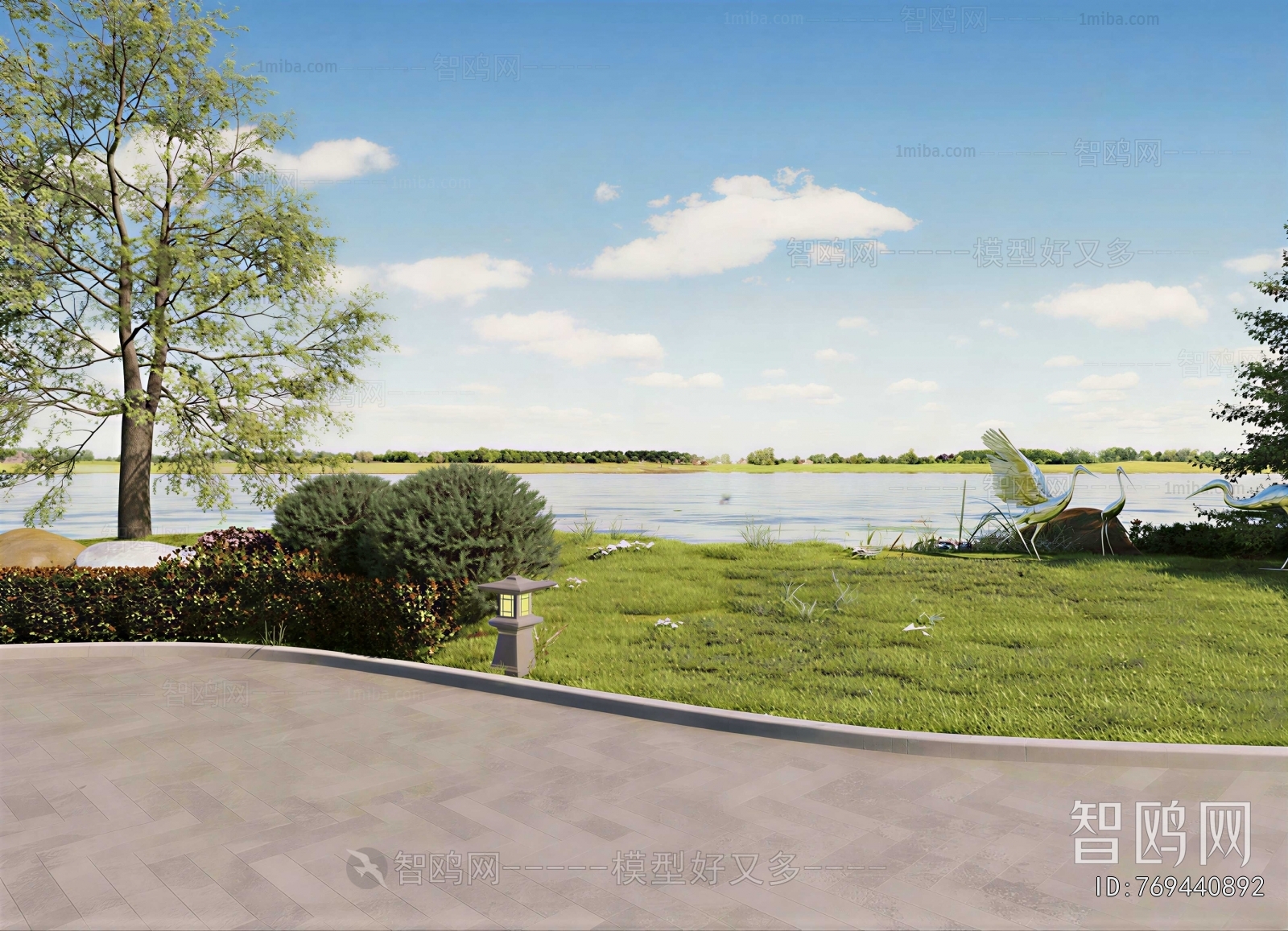 Modern Park Landscape