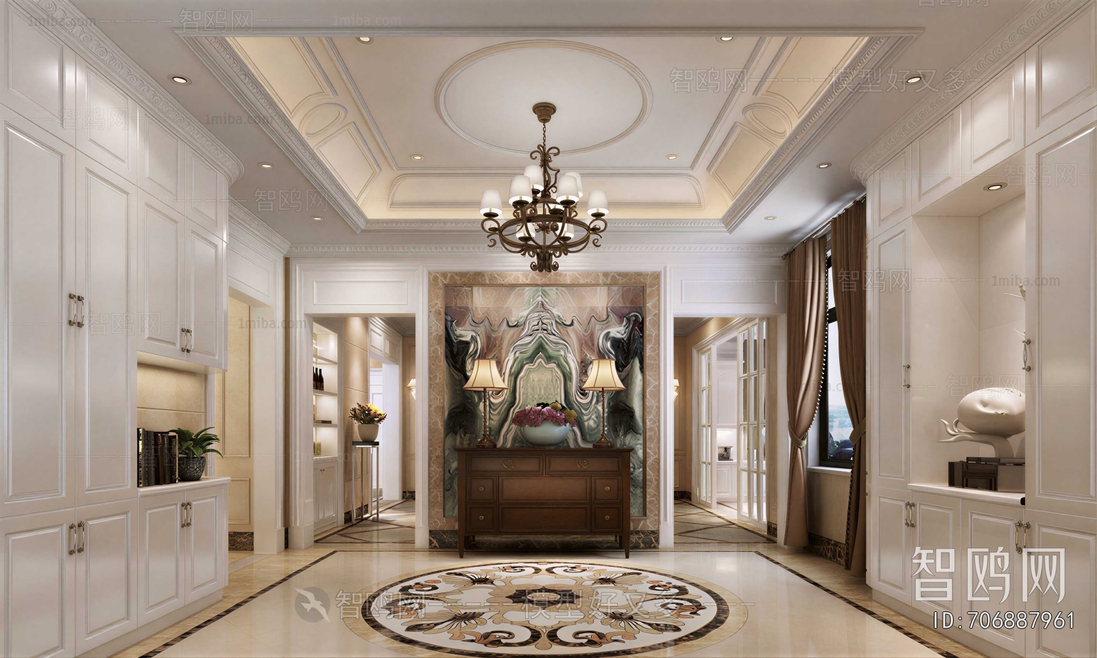 European Style Hallway